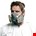 3M™ herbruikbaar halfgelaatsmasker - medium-  6200