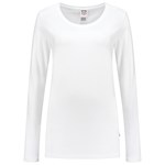 Tricorp T-Shirt - Casual - lange mouw - dames - wit - M - 101010