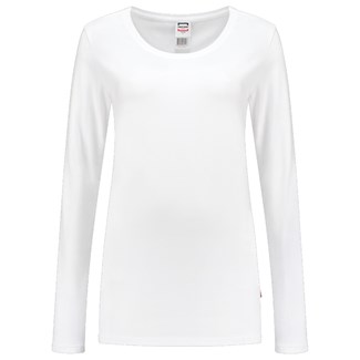 Tricorp T-Shirt - Casual - lange mouw - dames - wit - M - 101010