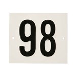 Besbo huisnummerplaat - Nr. 98 - aluminium