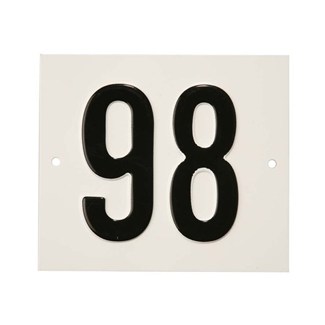 Besbo huisnummerplaat - Nr. 98 - aluminium