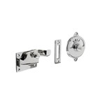 Intersteel WC-overslag - met bocht - met tekst "vrij/bezet" - chroom