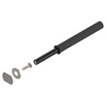blum Set TIP-ON "lange versie" met diepteverstellingincl. kleefplaat, schroefplaat en schroef Kleur: carbonzwart