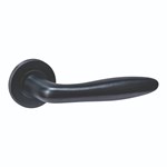 Intersteel Deurkruk Q 03 op rozet verdekt ø52x6mm PVD Zwart 
