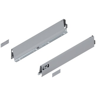 Blum ladezijkant set R+L voor TANDEMBOX Antaro  Hoogte M, incl. afdekkappen  NL: 500 mm  Kleur: Grijs