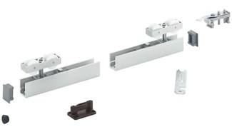 HAWA-Junior 80/B mod - schuifdeurbeslag -  garnituur voor 1 deur