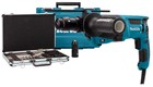 Makita combihamer 230V - HR2631FT12 - SDS plus - 2.4J - 800W - met verwisselbare boorkop en accessoireset - in aluminium koffer