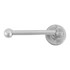 Dauby toiletrolhouder enkel - Pure Plus - mat wit brons - 150 mm - links