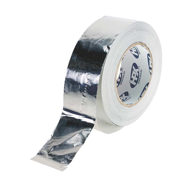 In zicht Universeel Primitief HPX alu tape - 50 mm x 50 m - zilver