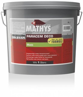 MATHYS decoratieve verven - Paracem® Deco Matt - witmat - 2.5L - blik
