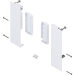 Blum Fronthouder R+L MERIVOBOX Binnenlade E met reling inclusief afdekkappen en toebehoren Kleur: zijdewit