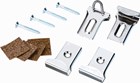 Silkline spiegelklem set - messing - licht model - incl. schroeven - 8200