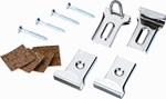 Silkline spiegelklem set - messing - licht model - incl. schroeven - 8200