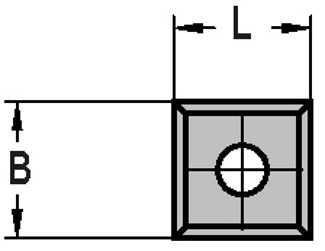 JSO-TR 1-gats keermes - 10.5x10.5x1.5m - vierzijdig - HW