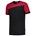 Tricorp 102006 T-shirt bicolor Naden - zwart/rood - maat L