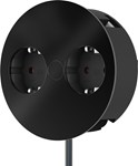 Twist mat zwart d-nl-l 2 stopcontacten -- 931.150*