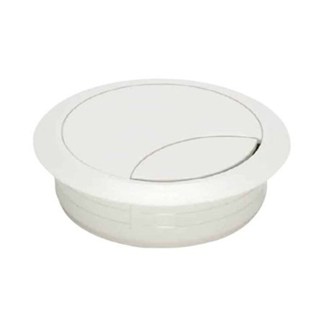 Kabeldoorvoer 2-delig 60mm wit