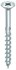 HECO TOPIX-plus schroeven - platkop verzinkt - 6x120/72 mm - PZ3 - deeldraad - 100 st