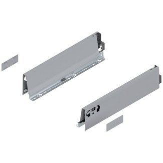Blum ladezijkant set R+L voor TANDEMBOX Antaro  Hoogte M, incl. afdekkappen  NL: 350 mm  Kleur: Grijs