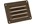 Nedco schoepenrooster alu. 130 x 90 mm RAL8017 bruin