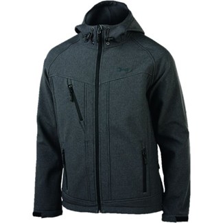 Opsial softshell jack Borah - grijs - met capuchon - maat 3XL