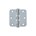 AXA kogellagerscharnier - 76x76mm - Topcoat afgerond - 1533-24-23E