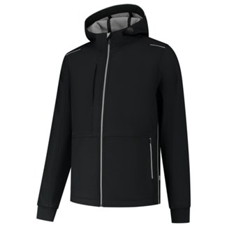 Tricorp 402705 Softshell Capuchon Accent black grey maat 3XL