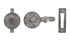 Dauby WC garnituur - Pure - ruw metaal - retro + flat plate