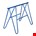 steigerschraag blauw 135 cm hoog