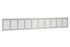 Nedco ventilatiestrip aluminium 500 x 80mm F1