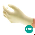 Ansell MICROFLEX® 63-864 latex wegwerphandschoenen (100x) naturel - poedervrij maat 7/S