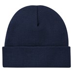Nilton's gebreide muts met omslag marine blauw 1450-14-A14