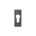 Dauby veiligheidsrozet - Pure - ruw metaal - 30x68 mm - rechthoekig