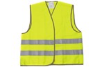 Sacobel verkeersvest - geel - 2 horizontale strepen - maat M