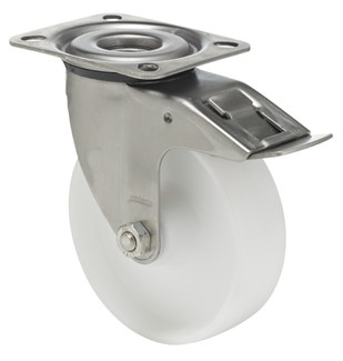 Colson Zwenkwiel nylon met rem 125 mm - 150 kg