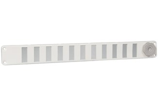 Nedco schuifrooster aluminium wit 370x40 mm