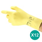Ansell AlphaTec® 87-086 Latex Geel - zak à 12 paar