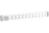 Nedco schuifrooster alu.wit 370 x 40 mm met draaiknop