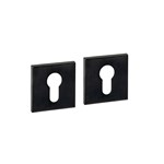 Intersteel Cilinderrozetten verdekt 53x53x6mm PVD Zwart