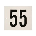 Besbo huisnummerplaat - Nr.    55                     - aluminium 