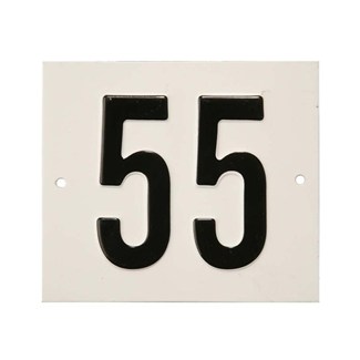 Besbo huisnummerplaat - Nr.    55                     - aluminium 
