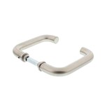 Ivana Necosteel deurkrukken zonder rozet - model rond - RVS