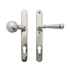 Dauby veiligheidsbeslag knop/kruk - Pure TOP + PH1830 - wit brons - profielcilinder 92 mm