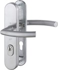 Hoppe veiligheidsbeslag kruk/kruk - SKG*** met kerntrek - Trondheim - PC 72 - deurdikte 52/57mm - RVS