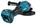 Makita haakse accu slijpmachine - GA037GZ04 - 40V Max - 180mm - excl. accu en lader - met veiligheidsschakelaar - in doos