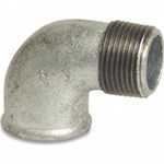 Knie 90° - Fig.92 - Staal verzinkt - buiten/binnen - 1.1/2"