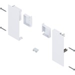 Blum Fronthouder R+L MERIVOBOX Binnenlade K met voorstuk inclusief afdekkappen en toebehoren Kleur: zijdewit