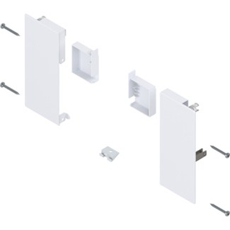 Blum Fronthouder R+L MERIVOBOX Binnenlade K met voorstuk inclusief afdekkappen en toebehoren Kleur: zijdewit