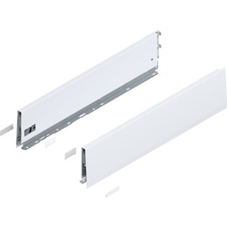 Blum MERIVOBOX zijkant K-hoogte, R+L, 450mm Kleur: zijdewit