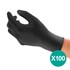 Ansell MICROFLEX® 93-852 Nitril wegwerphandschoenen (100x) zwart - latex/poedervrij maat 8/M